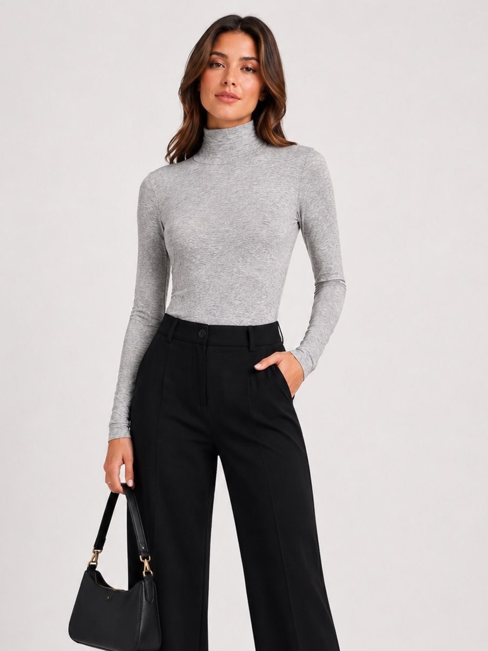 Ambiance Turtleneck Bodysuit, Size Small